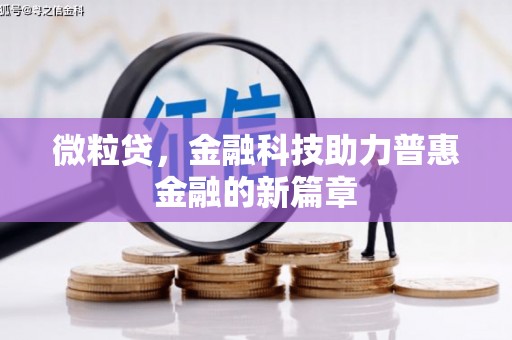 安义微粒贷，金融科技助力普惠金融的新篇章