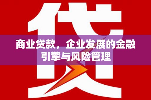 安义商业贷款，企业发展的金融引擎与风险管理