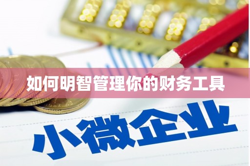安义如何明智管理你的财务工具
