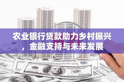 安义农业银行贷款助力乡村振兴，金融支持与未来发展