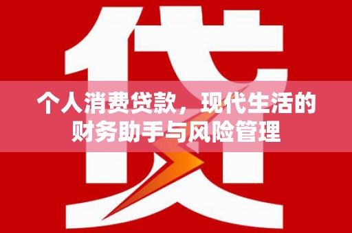 安义个人消费贷款，现代生活的财务助手与风险管理