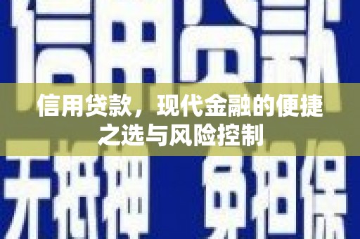 安义信用贷款，现代金融的便捷之选与风险控制