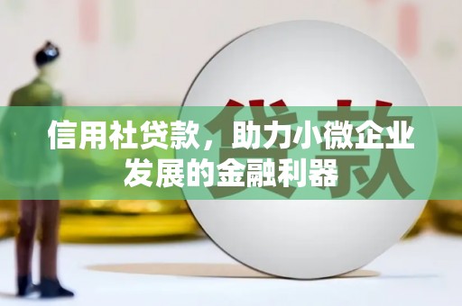 安义信用社贷款，助力小微企业发展的金融利器