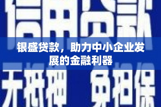 安义银盛贷款，助力中小企业发展的金融利器