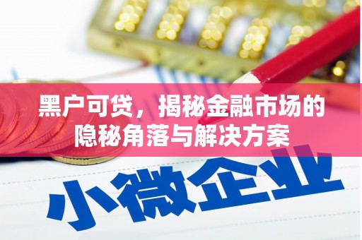 安义黑户可贷，揭秘金融市场的隐秘角落与解决方案