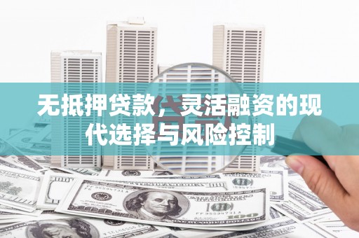 安义无抵押贷款，灵活融资的现代选择与风险控制