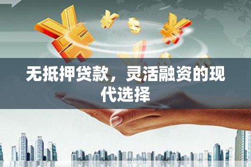 安义无抵押贷款，灵活融资的现代选择