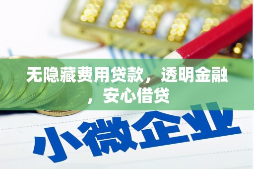 安义无隐藏费用贷款，透明金融，安心借贷