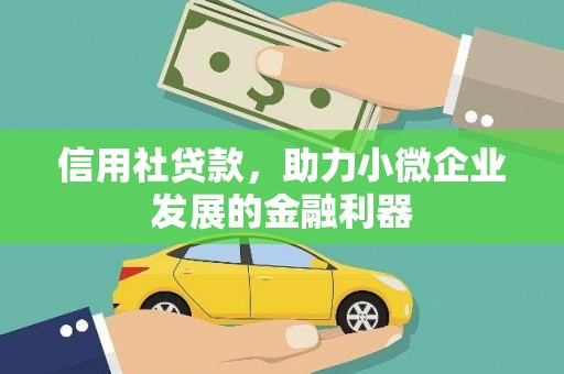 安义信用社贷款，助力小微企业发展的金融利器