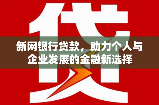 安义新网银行贷款，助力个人与企业发展的金融新选择