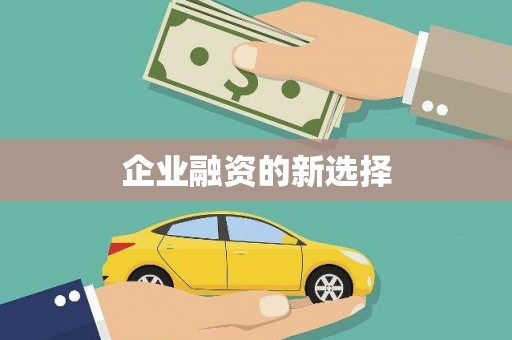 安义企业融资的新选择