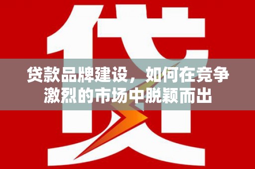 安义贷款品牌建设，如何在竞争激烈的市场中脱颖而出