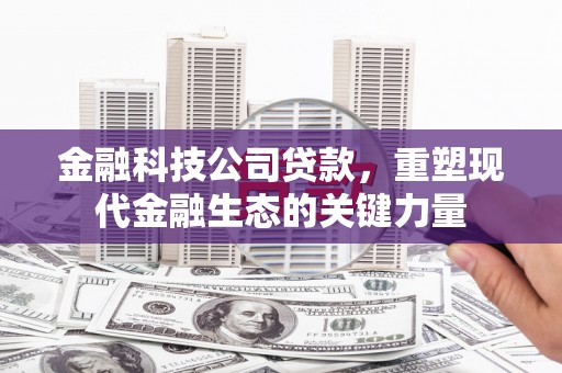 安义金融科技公司贷款，重塑现代金融生态的关键力量
