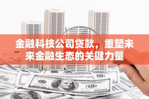 安义金融科技公司贷款，重塑未来金融生态的关键力量