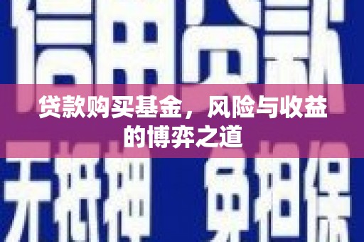 安义贷款购买基金，风险与收益的博弈之道