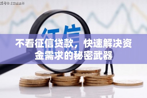 安义不看征信贷款，快速解决资金需求的秘密武器