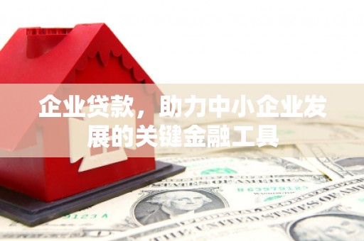 安义企业贷款，助力中小企业发展的关键金融工具