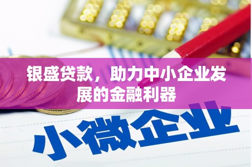 安义银盛贷款，助力中小企业发展的金融利器