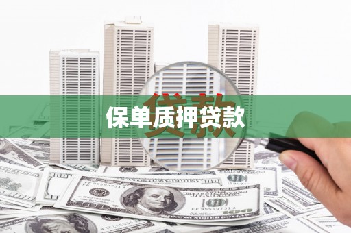 安义保单质押贷款
