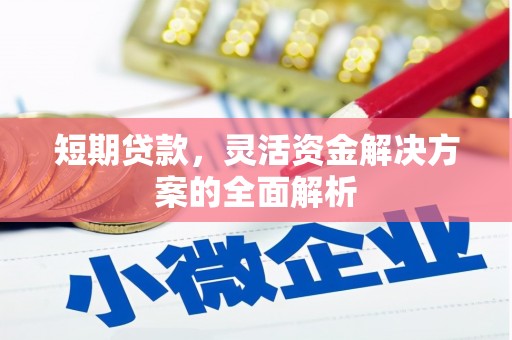 安义短期贷款，灵活资金解决方案的全面解析