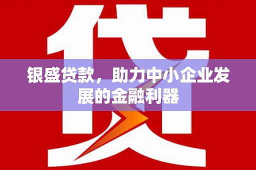 安义银盛贷款，助力中小企业发展的金融利器