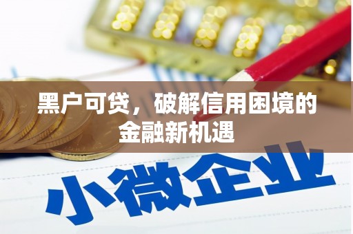 安义黑户可贷，破解信用困境的金融新机遇