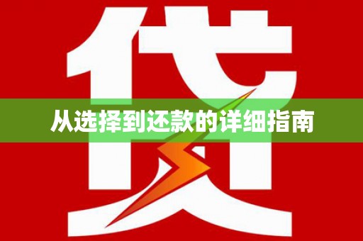 安义从选择到还款的详细指南