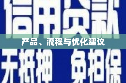 安义产品、流程与优化建议