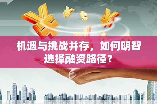 安义机遇与挑战并存，如何明智选择融资路径？