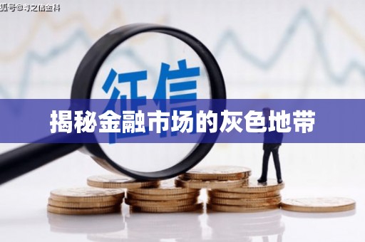 安义揭秘金融市场的灰色地带