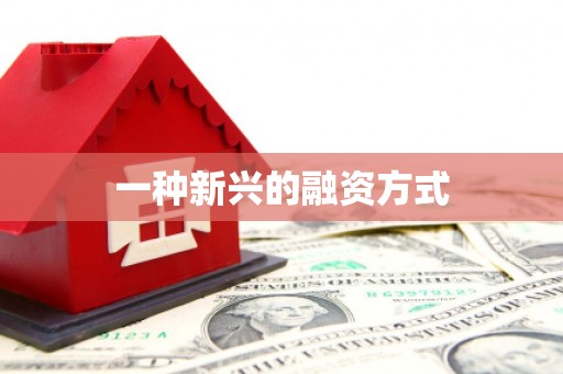 安义一种新兴的融资方式