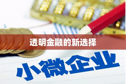安义透明金融的新选择